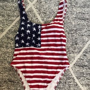 NWT American Flag One Piece